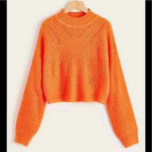 Croptop orange knit